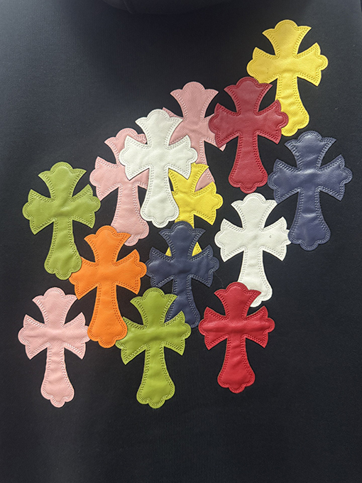 クロムハーツ クラシックなクロスパターンのフリースジャケット