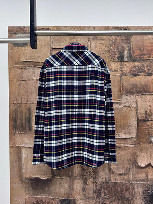 セリーヌコピー チェック柄の長袖シャツ