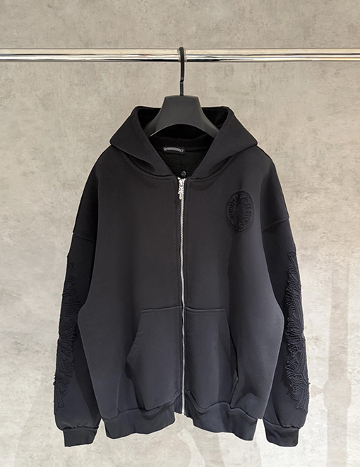 クロムハーツスーパーコピー 新しいジップアップスウェットシャツジャケット