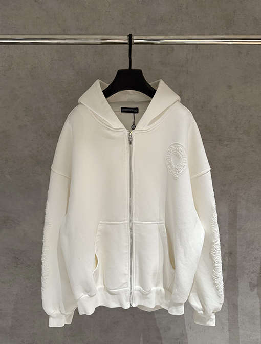 クロムハーツスーパーコピー 新しいジップアップスウェットシャツジャケット