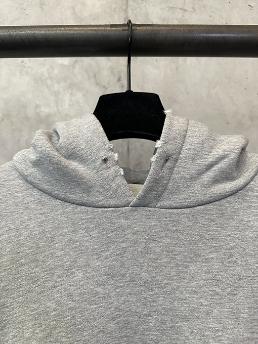 ディオール Christian Dior Couture 無地のロゴレタープリントのダメージパーカー