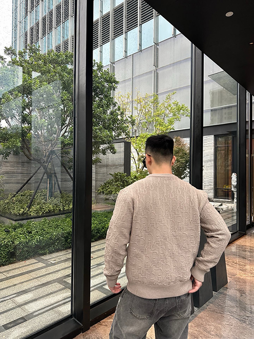 ディオールコピー Dior Oblique 全面ジャカードセーター