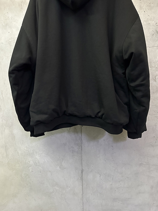 バレンシアガ ミンクファー 3M システムスキー FLUFFYHOODIE ジップアップ フード付きスウェットシャツ