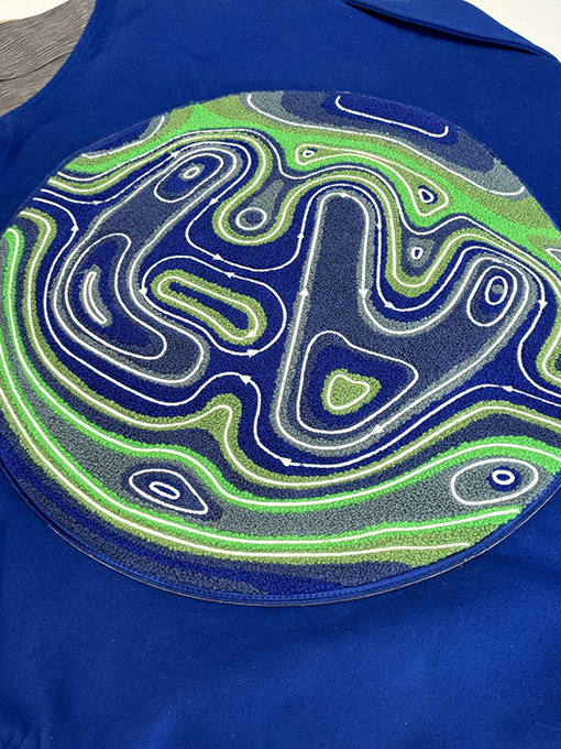 ルイヴィトン 刺繍入りテリーベースボールジャケット