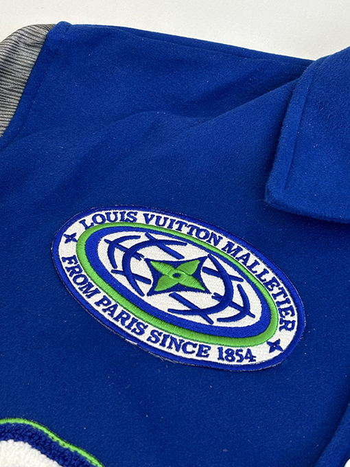 ルイヴィトン 刺繍入りテリーベースボールジャケット
