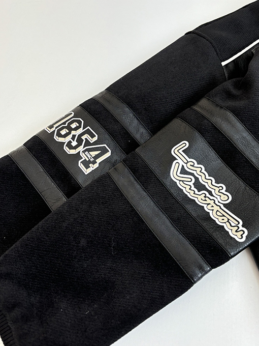 ルイヴィトンコピー マルチロゴパッチワークレザーベースボールジャケット