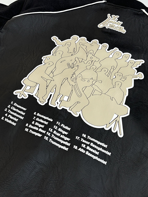 ルイヴィトンコピー マルチロゴパッチワークレザーベースボールジャケット