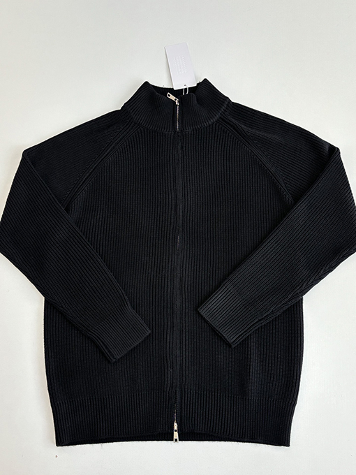 マルタンマルジェラ バック4隅ロゴジッパーニットジッパージャケット