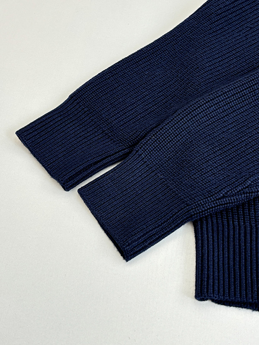 マルタンマルジェラ バック4隅ロゴジッパーニットジッパージャケット