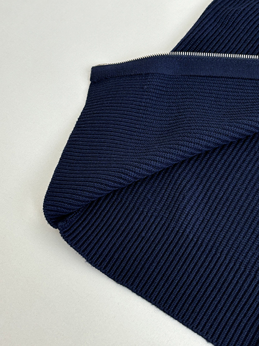 マルタンマルジェラ バック4隅ロゴジッパーニットジッパージャケット