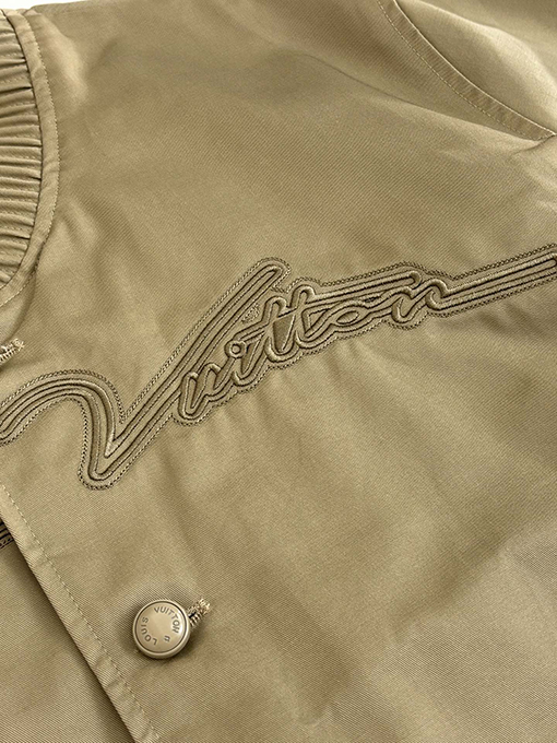 ルイヴィトン 無地ツイル刺繍ロゴ刺繍ボンバージャケット