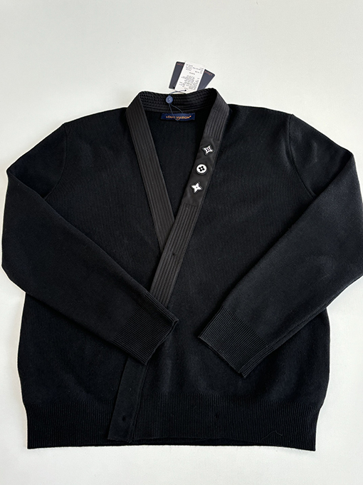 ルイヴィトン Nigo コラボレーションミックス柄Vネックニットカーディガン