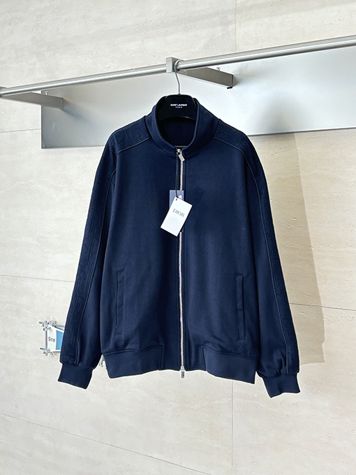 ディオール Essentials カスタム織りのジャカードリボンスタンドカラージャケットシリーズ