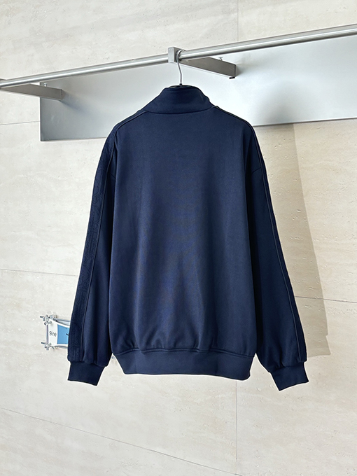 ディオール Essentials カスタム織りのジャカードリボンスタンドカラージャケットシリーズ