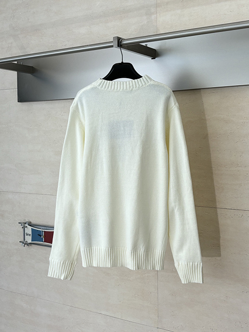 プラダコピー ジャカードロゴニットクルーネックセーター