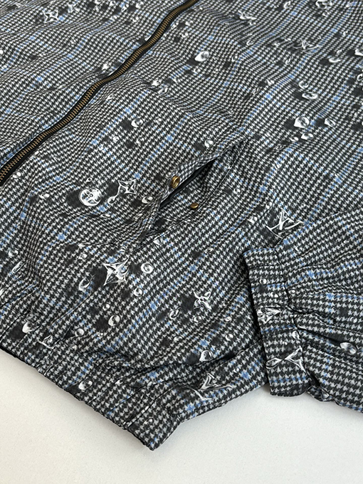 ルイヴィトン ウォータードロッププリント フード付き リバーシブル ナイロン トレンチコート ジャケット