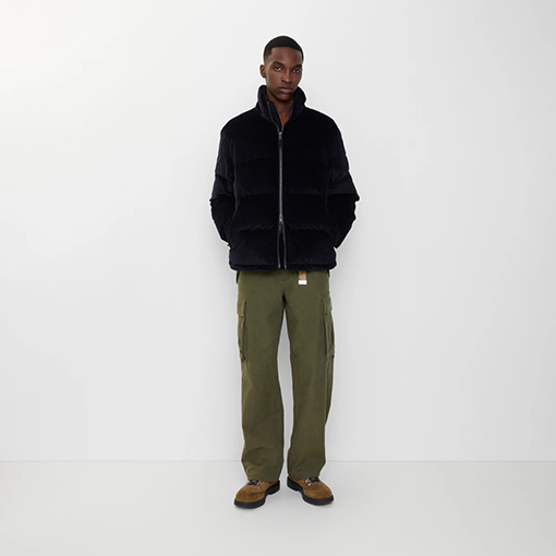 バーバリーコピー コーデュロイダウンジャケット