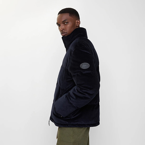 バーバリーコピー コーデュロイダウンジャケット