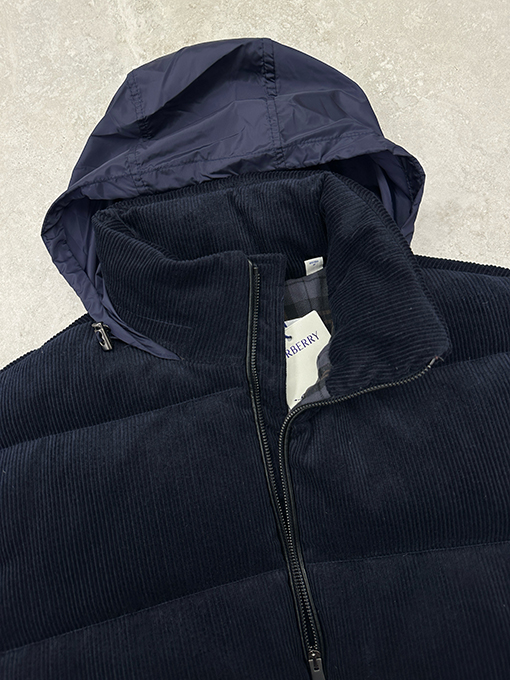 バーバリーコピー コーデュロイダウンジャケット