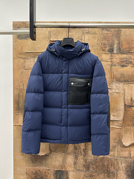 ボッテガヴェネタ パッチワークダウンジャケット