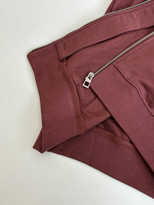 ロエベコピー ロゴ刺繍入りジップアップフード付きスウェットシャツジャケット