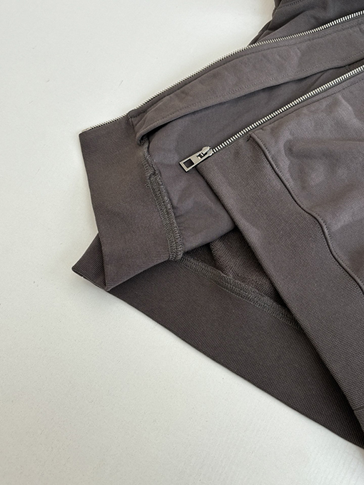 ロエベコピー ロゴ刺繍入りジップアップフード付きスウェットシャツジャケット