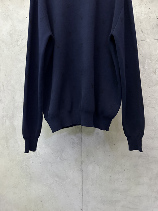 ルイヴィトン 動物刺繍ジャカードロゴニットウェア