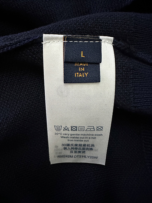 ルイヴィトン 動物刺繍ジャカードロゴニットウェア