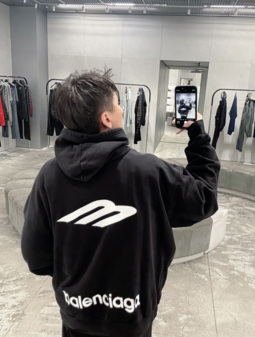 バレンシアガ Balenciaga 3m スキーシリーズ フード付きスウェットシャツ