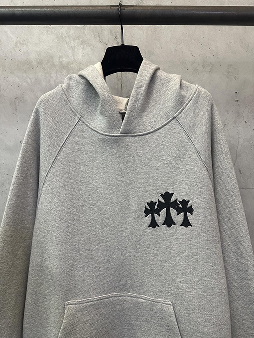 クロムハーツスーパーコピー ロゴ刺繍パーカー