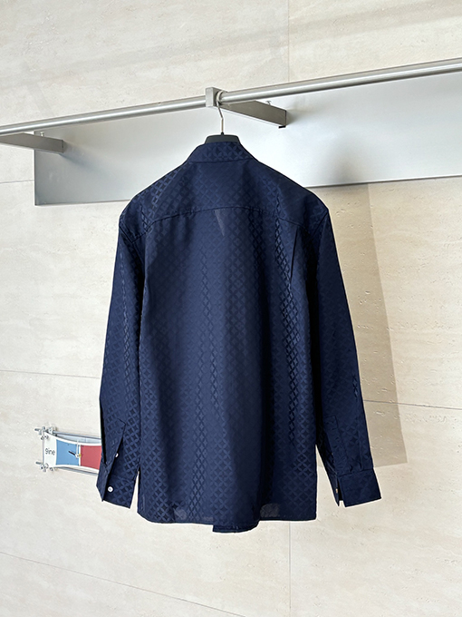 ルイヴィトン Nigo コラボレーションコレクション ポプリンVネックロングスリーブシャツ