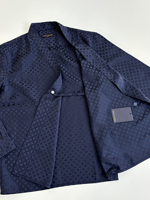 ルイヴィトン Nigo コラボレーションコレクション ポプリンVネックロングスリーブシャツ