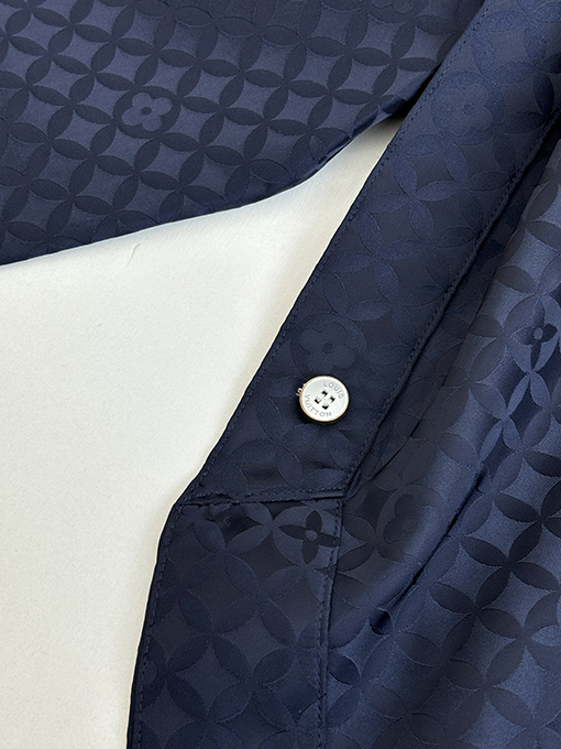 ルイヴィトン Nigo コラボレーションコレクション ポプリンVネックロングスリーブシャツ