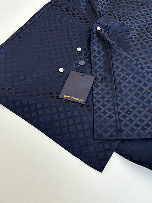 ルイヴィトン Nigo コラボレーションコレクション ポプリンVネックロングスリーブシャツ