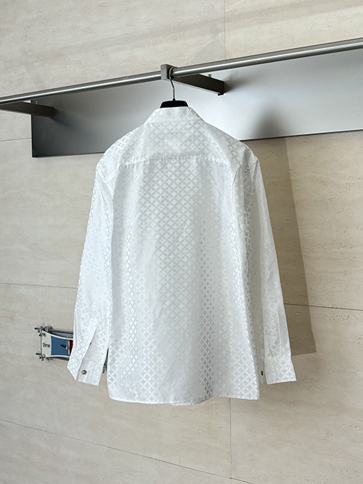 ルイヴィトン Nigo コラボレーションコレクション ポプリンVネックロングスリーブシャツ