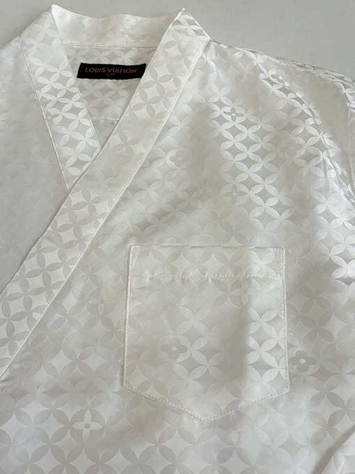 ルイヴィトン Nigo コラボレーションコレクション ポプリンVネックロングスリーブシャツ