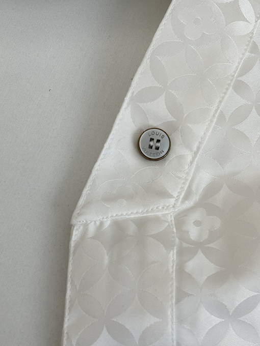 ルイヴィトン Nigo コラボレーションコレクション ポプリンVネックロングスリーブシャツ