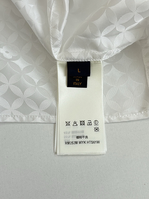 ルイヴィトン Nigo コラボレーションコレクション ポプリンVネックロングスリーブシャツ