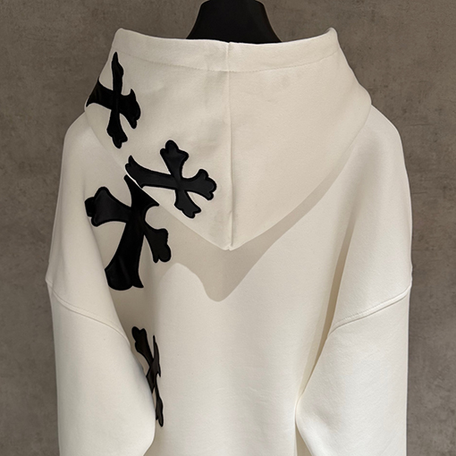 クロムハーツ クロス柄フード付きスウェットシャツ