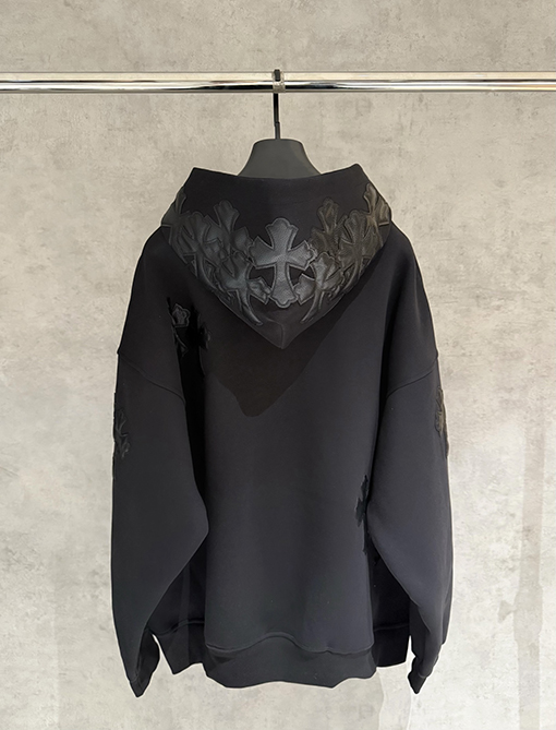 クロムハーツ クロス柄フード付きスウェットシャツ