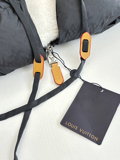 ルイヴィトン スキーシリーズ オールオーバージャカードラムウールフード付きコットンジャケット