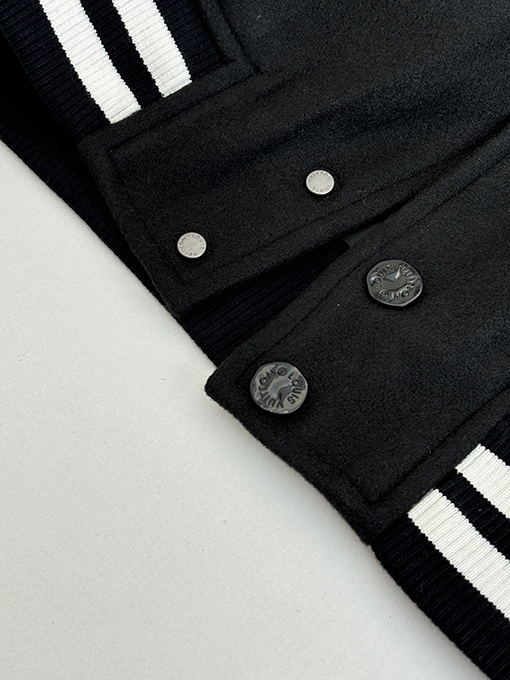 ルイヴィトン NBAコラボレーション テリークロス 刺繍 ブラック パッチワーク ベースボールジャケット