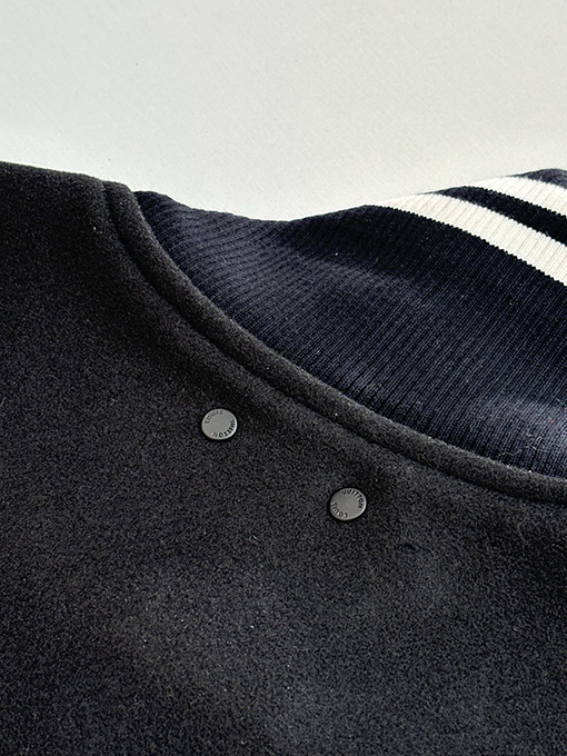 ルイヴィトン NBAコラボレーション テリークロス 刺繍 ブラック パッチワーク ベースボールジャケット