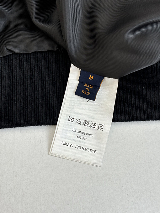 ルイヴィトン NBAコラボレーション テリークロス 刺繍 ブラック パッチワーク ベースボールジャケット