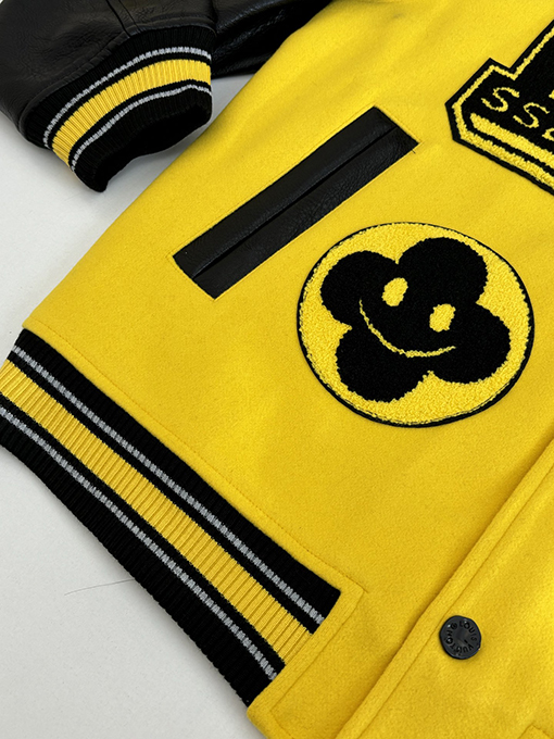 ルイヴィトン ブラックパンサーのモノグラム入りベースボールジャケット