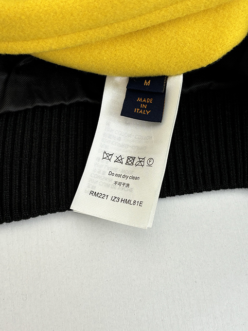 ルイヴィトン ブラックパンサーのモノグラム入りベースボールジャケット