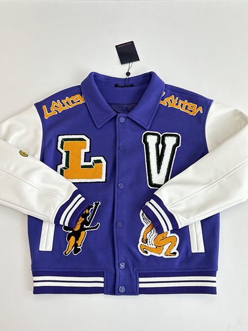 ルイヴィトンスーパーコピー タオル刺繍の文字カエルベースボールジャケット