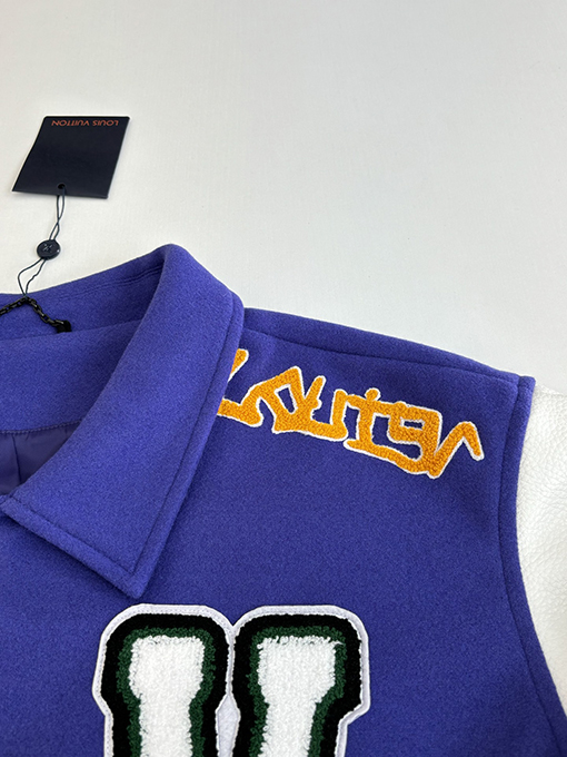 ルイヴィトンスーパーコピー タオル刺繍の文字カエルベースボールジャケット