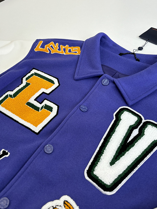 ルイヴィトンスーパーコピー タオル刺繍の文字カエルベースボールジャケット