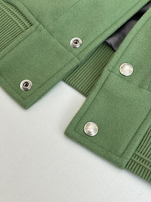 ディオール Tears コラボレーションのヘビーデューティー刺繍ビーズアップリケ刺繍ウール＆レザーベースボールジャケット